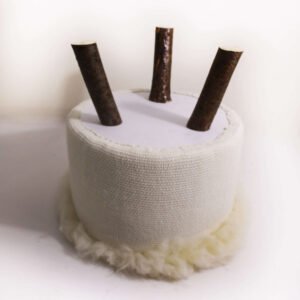 Puf Decorativo De Lana De Oveja - Image 4