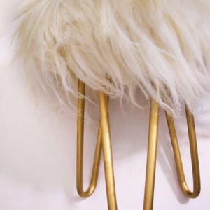 Taburete Decorativo De Lana Natural - Image 7